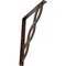 Ekena Millwork Loera Wrought Iron Bracket, (Single center brace), Antiqued Copper 1 1/2"W x 12"D x 15"H BKTM01X12X15SLOACO - alternate 1